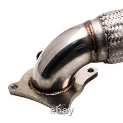 3 Decat Turbo Downpipe For Vw Golf 5 6 Gti Scirocco For Audi A3 Seat 2.0 Tfsi