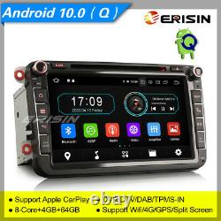 4+64g Android 10 Dab+ Autoradio For Vw Passat Golf Mk5 6 Tiguan Fabia Gps 86985