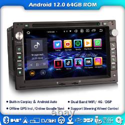 64GB Android 12 Navigation Car Radio for VW Passat Golf 4 Skoda SEAT GPS Carplay DVD