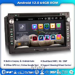 64GB Android 12 Navigation Car Radio for VW Passat Golf 4 Skoda SEAT GPS Carplay DVD