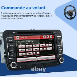 7 Autoradio 2 Din Gps DVD Navi For Caddy Golf V Touran Bluetooth Usb Rns 510