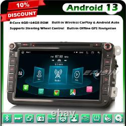 8 Android 13 Car Stereo for VW Skoda Seat Passat CC Golf 5 6 Tiguan Jetta Polo