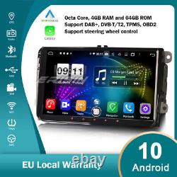 8-core 9 Android 10.0 Gps Autoradio For Vw Skoda Seat Passat Golf Tiguan Jetta