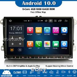8-core Dab + 10.0 Android Gps Car Audio For Vw Passat Golf Polo Tiguan Jetta 5/6