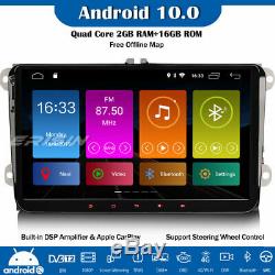 9 Dab + 10.0 Android Car Gps Dsp For Vw Passat Polo Golf 5 Caddy Tiguan Eos