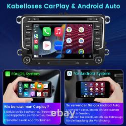 Android13 Carplay 4+64G GPS NAV Car Radio for CD DVD USB VW GOLF Touran