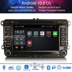 Android 10.0 Radio Dab + 4g Carplay For Vw Golf Passat Touran Eos 5 Skoda Seat