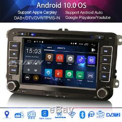 Android 10.0 Radio Dab + 4g Carplay For Vw Golf Passat Touran Eos 5 Skoda Seat