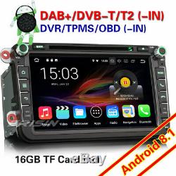 Android 8.1 Car DVD Dab + Gps For Vw Passat Golf 5/6 Touran Jetta Polo Seat
