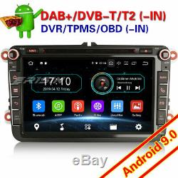 Android 9.0 For Dab + Car Seat Skoda Vw Golf 6 May Tiguan Bora Fabia Bt 88985