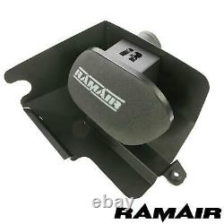 Black Ramair Air Filter Admission Kit For Vw Golf Mk7 2.0 Tsi Gti Cbrm