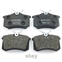 Brake Discs Brake Pads Rear Kit for Audi A3 Seat Skoda VW Golf