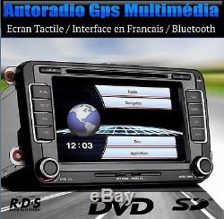 Car Gps Bluetooth Vw Golf 5 6 Tiguan Passat Polo Seat Skoda + Camera Back