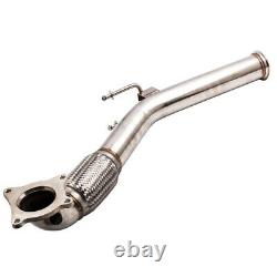 Decat And Downpipe 3 Bore 76mm V-brand For Auid Seat Vw Golf 5 Golf 6 2.0 Gti