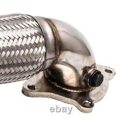 Downpipe Down Pipe Inoxidable Steel For Vw Golf 5 6 2.0 Tfsi 2.0 Gti 3in /76mm