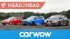 Ford Focus Rs Vs Honda Civic Type R Vs Vw Golf R Drag Race & Review Head2head