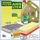 Mann-filter Kit Revision + 5l Castrol 5w-30 Ll For Vw Golf Plus 5m 1.6 2.0 Tdi