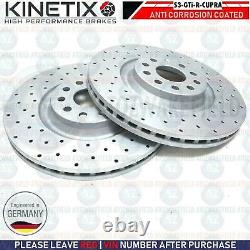 Perforated Brake Discs Front Mintex Cushions Audi S3 Vw Golf R Gti Seat Leon
