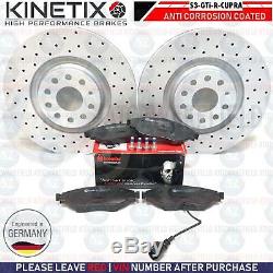 Perforated Front Brake Discs Brembo Pads Audi S3 Vw Golf R Gti Seat Leon