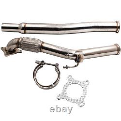 Stainless Exhaust Downpipe For Vw Golf 5 Golf 6 2.0 Gti / Fsi V-band Connection