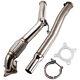 Stainless Steel T304 Decat Downpipe 3 Bore For Vw Golf V Golf Vi 2.0 Gti Fsi