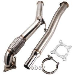 Stainless Steel T304 Decat Downpipe 3 Bore For Vw Golf V Golf VI 2.0 Gti Fsi
