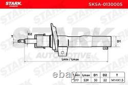 2x STARK SKSA-0130005 Amortisseur pour VW Golf V Schrägheck (1K1) GOLF VI (5K1)