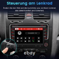 7Autoradio Pour VW Golf 5 6 Passat EOS Skoda Seat DVD CD GPS Navi USB Bluetooth