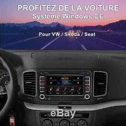 7 2 DIN Autoradio Navi GPS DVD USB DAB+ Für VW Golf Passat B6 EOS Seat Skoda