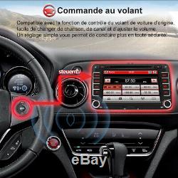 7 2 DIN Autoradio Navi GPS DVD USB DAB+ Für VW Golf Passat B6 EOS Seat Skoda
