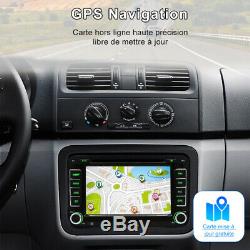 7 2 DIN Autoradio Navi GPS DVD USB DAB+ Für VW Golf Passat Touran Seat Skoda