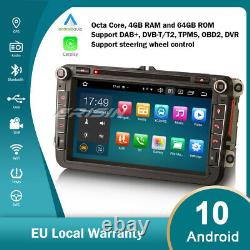 8 SWC 8-Core Android 10.0 Autoradio For VW Passat Golf 5 Polo Tiguan Jetta DAB+