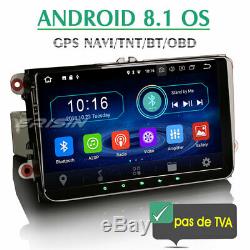 9 Android 8.1 Autoradio GPS TNT Bluetooth OBD2 USB for Golf 5 6 Sharan EOS Seat