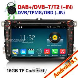 Android 8.1 GPS DAB+ TNT Autoradio VW Passat Golf Polo Tiguan Jetta Touran Wifi