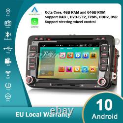 CarPlay DAB-In Android 10.0 GPS Autoradio For VW Passat Golf 5 Polo Tiguan Jetta