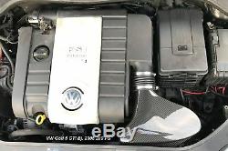 Carbone Véritable Contre-Pression Admission D'Air Audi VW Golf 1.8 2.0 TFSI Gti