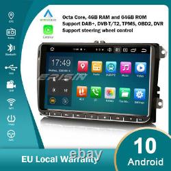 Carplay DAB+ Android 10.0 GPS Autoradio For VW Passat Golf 5/6 Polo Tiguan Jetta
