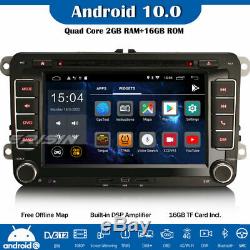 DAB+DSP Android 10 Autoradio DVD GPS For VW Passat Golf 5 Polo Tiguan Jetta EOS