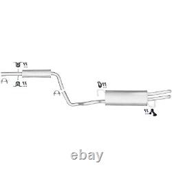 Pour Vw Bora Golf IV 4 1.6 1.9 ligne d'echappement complete et intermédiaire a