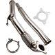 Stainless Exhaust Downpipe Pour Vw Golf 5 Golf 6 2.0 Gti / Fsi V-band Connection